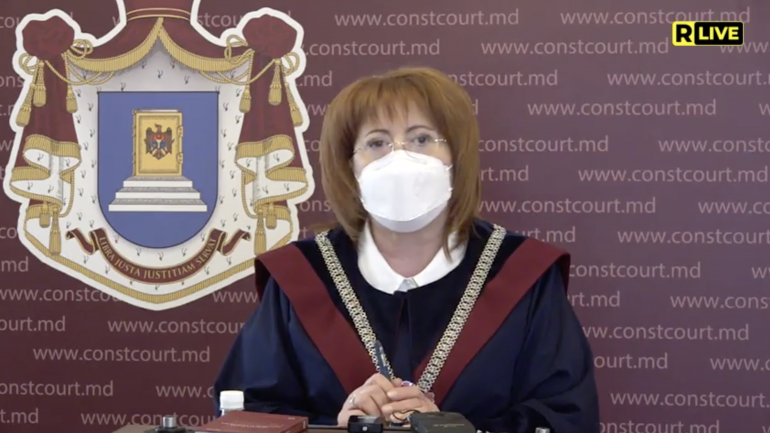 Briefing de presă susținut de președintele Curții Constituționale, Domnica Manole
