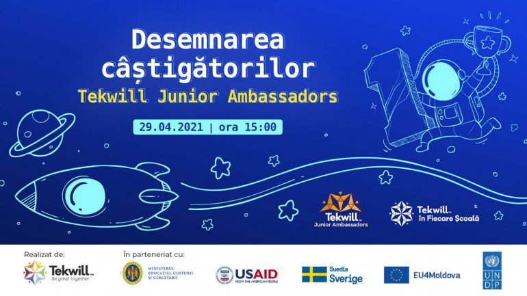 Tekwill Junior Ambassadors – Desemnarea Câștigătorilor