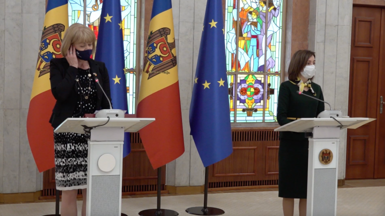 Declarații de presă după întrevederea președintelui Maia Sandu cu ministrul britanic pentru Vecinătatea Europeană, Wendy Morton