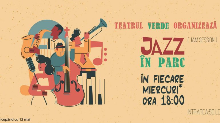 Primul concert de muzică jazz, în cadrul programului muzical săptămânal „Jazz în parc”, la Teatrul de Vară