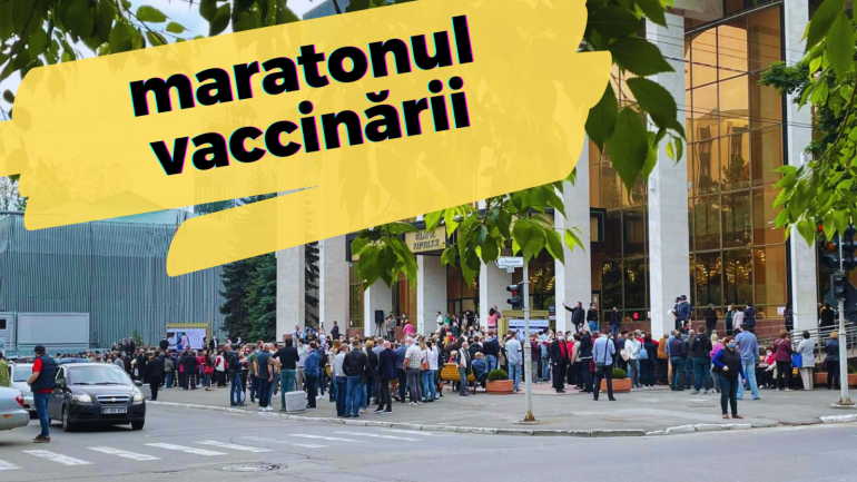NO COMMENT Oamenii fac cozi la maratonul de vaccinare de la Palatul Republicii
