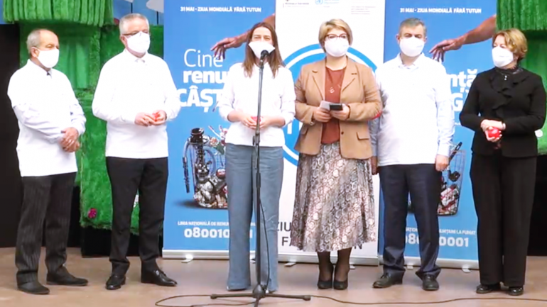Eveniment dedicat marcării Zilei Mondiale fără Tutun 2021 în Republica Moldova