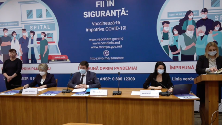 Conferință de presă privind procesul de vaccinare împotriva COVID-19 în Republica Moldova