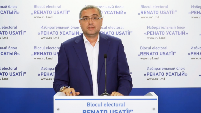 Liderul Blocului electoral ”RENATO USATÎI” susține o conferință de presă