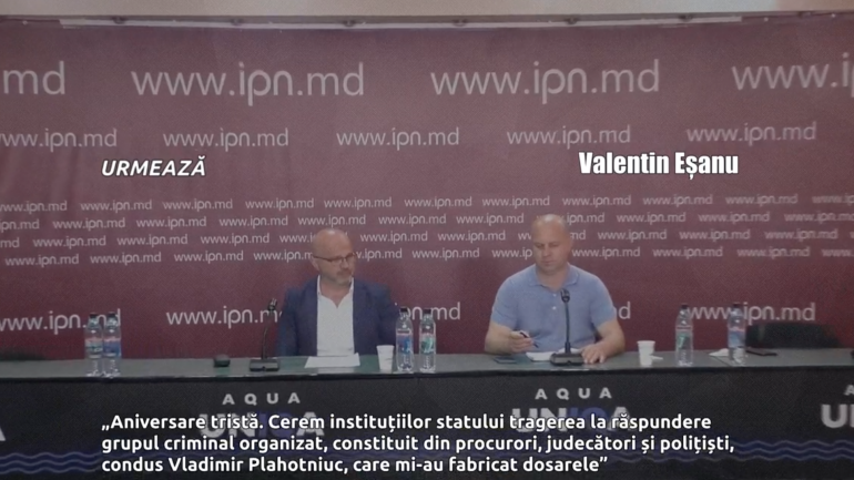 Conferință de presă susținută de omul de afaceri Valentin Eșanu