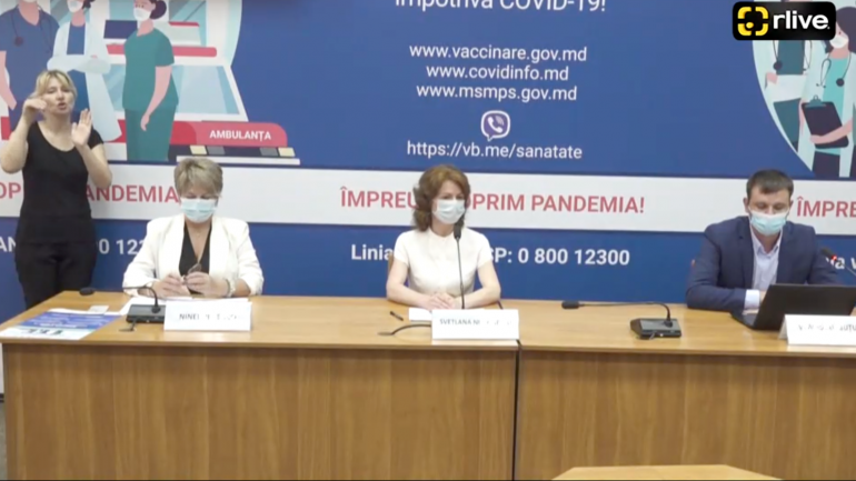 Conferință de presă privind procesul de vaccinare împotriva COVID-19 în Republica Moldova
