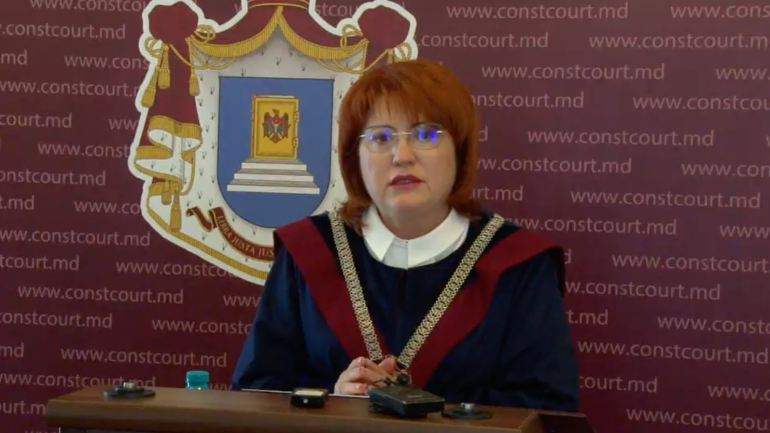 Briefing de presă susținut de președintele Curții Constituționale, Domnica Manole