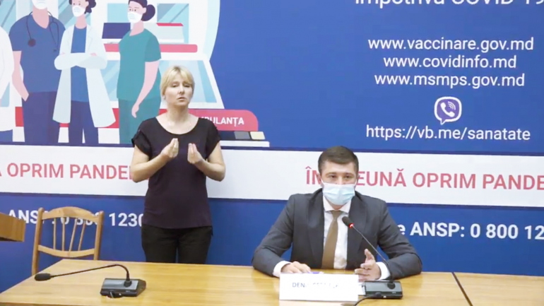 Conferință de presă organizată de ANSP privind procesul de vaccinare împotriva COVID-19 în Republica Moldova