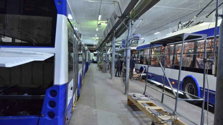 Lansarea la linie un lot de 21 troleibuze achiziționate din Tallin, Estonia