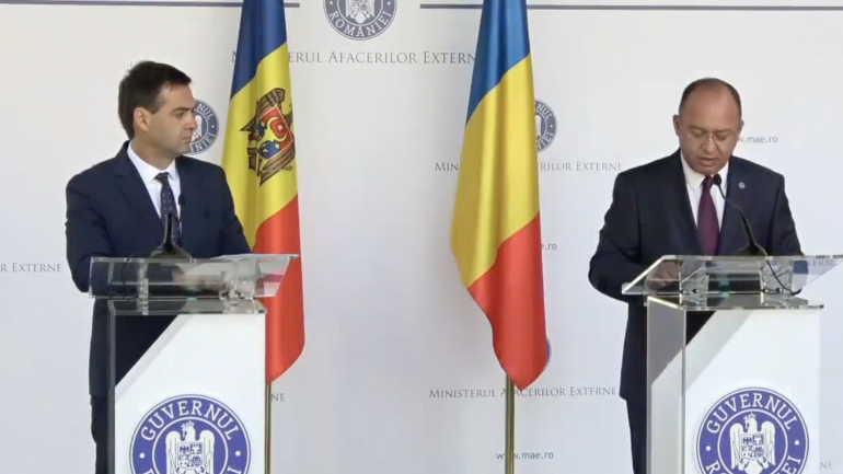 Conferință de presă susținută de Ministrul Afacerilor Externe și Integrării Europene al Republicii Moldova, Nicu Popescu și Ministrul Afacerilor Externe al României, Bogdan Aurescu