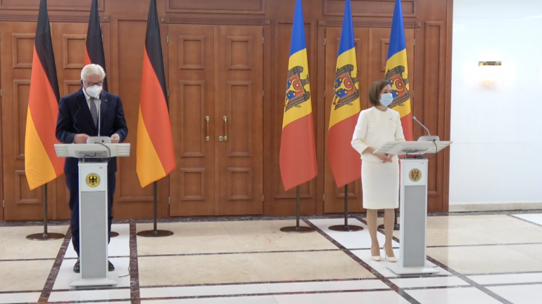 Declarații de presă susținute de Președintele Republicii Federale Germania, Frank-Walter Steinmeier, și Președintele Republicii Moldova, Maia Sandu