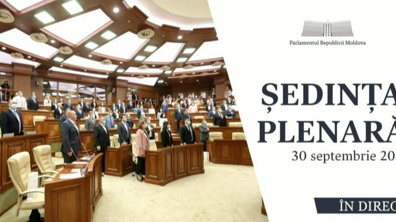 Ședința plenară a Parlamentului Republicii Moldova, din 30 septembrie 2021