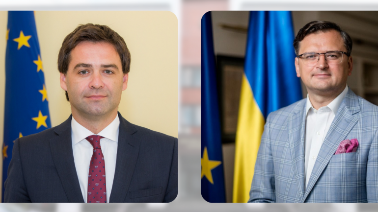 Declarații de presă susținută de către ministrul Nicu Popescu și omologul său ucrainean Dmytro Kuleba