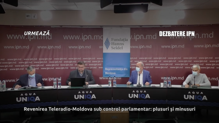 Dezbateri publice organizate de Agenția de presă IPN cu genericul „Revenirea Teleradio-Moldova sub control parlamentar: plusuri și minusuri, beneficii și riscuri”