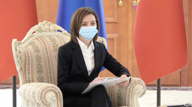 Președintele Republicii Moldova, Maia Sandu, susține o conferință de presă pe subiecte de actualitate internă și externă