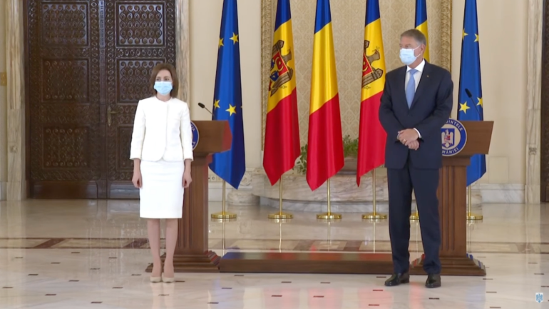 Declarații de presă comune susținute de președintele României, Klaus Iohannis, cu președintele Republicii Moldova, Maia Sandu