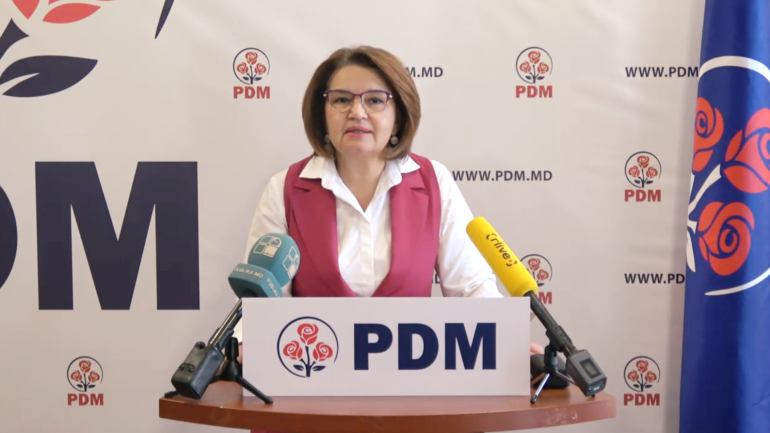 Briefingul de presă al președintelui interimar al PDM, Monica Babuc, privind poziția PDM cu privire la cele 100 de zile de activitate a Guvernului Gavrilița