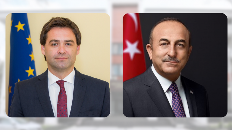 Declarații de presă susținute de ministrul Afacerilor Externe și Integrării Europene al Republicii Moldova, Nicu Popescu, și ministrul Afacerilor Externe al Turciei, Mevlüt Çavușoğlu