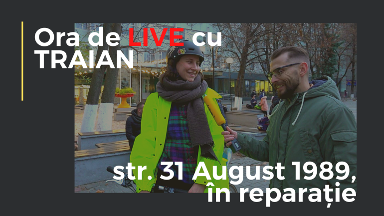 Ora de LIVE cu Traian – str. 31 August 1989 din Chișinău va fi renovată capital: pietonii şi bicicliştii vor avea prioritate