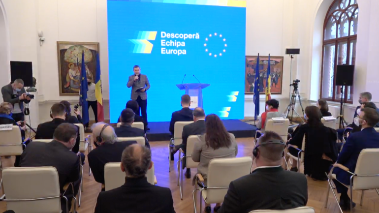 Evenimentul de lansare a campaniei naționale „Descoperă Echipa Europa”