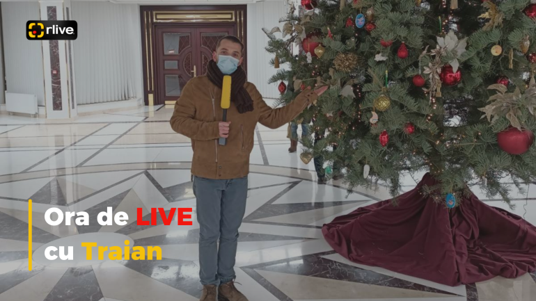 Ora de LIVE cu Traian: În vizită la Președinție, unde a fost împodobit Pomul de Crăciun