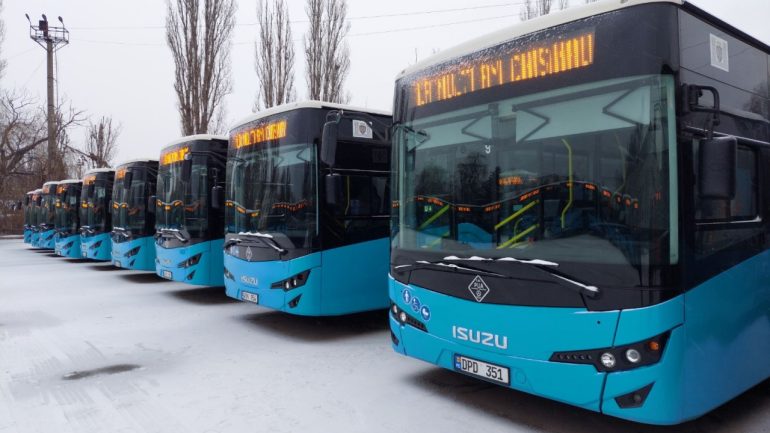 Prezentarea autobuzelor achiziționate de Primăria municipiului Chișinău