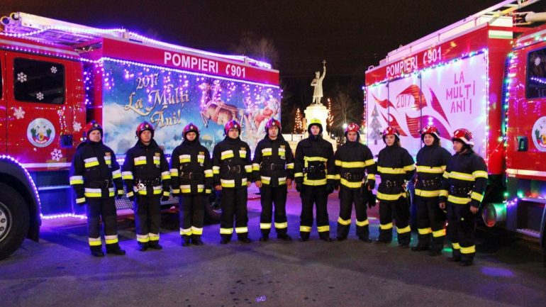 Caravana de Crăciun a Salvatorilor și Pompierilor din Republica Moldova