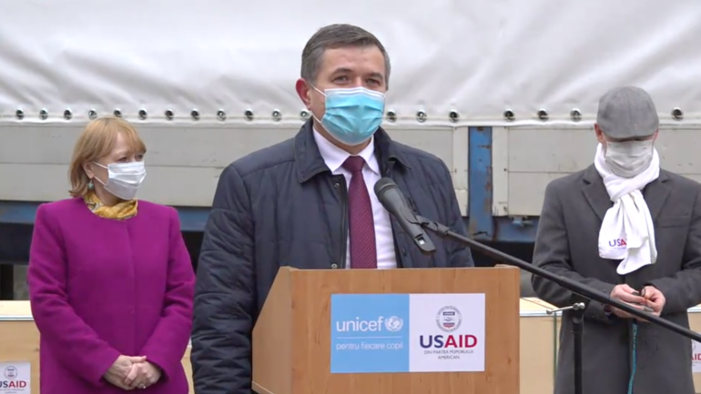 Evenimentul de recepționare a 114 frigidere, procurate de UNICEF Moldova, cu suportul USAID, pentru asigurarea condițiilor de depozitare a vaccinurilor