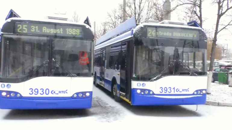 Prezentarea troleibuzelor achiziționate de Primăria municipiului Chișinău