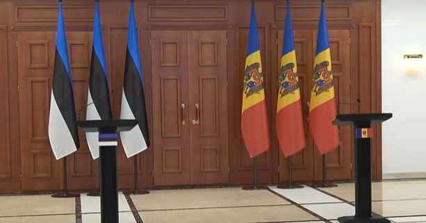 Președinta Maia Sandu și președintele Estoniei, Alar Karis, susțin o conferință de presă