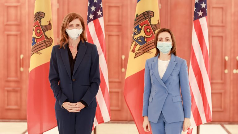Conferință de presă susținută de Președinta Republicii Moldova, Maia Sandu, și Administratoarea USAID, Samantha Power