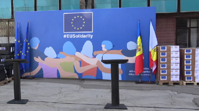 Ceremonia de transmitere oficială a echipamentelor medicale din rezerva Uniunii Europene