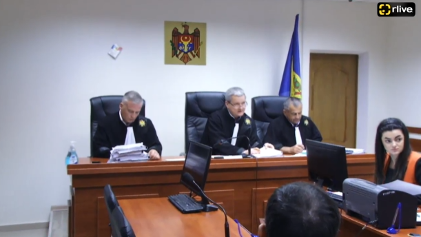 Ședința Curții de Apel Chișinău, la care se examinează recursul privind aplicarea măsurii de arest în privința deputatei Marina Tauber