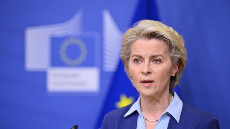 Președinta Comisiei Europene (CE), Ursula Von Der Leyen, susține cunoscutul său discurs anual despre „Starea Uniunii 2022”