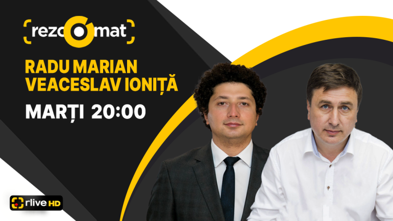 Criza economică și energetică, în dezbateri la RliveTV. Radu Marian și Veaceslav Ioniță, invitații emisiunii Rezoomat!