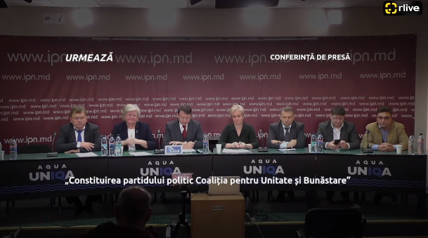Conferință de presă cu genericul: „Constituirea partidului politic Coaliția pentru Unitate și Bunăstare”