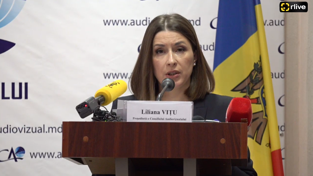 Președinta Consiliului Audiovizualului, Liliana Vițu, susține o conferință de presă referitor la dispoziția Comisiei pentru Situații Excepționale din 16 decembrie