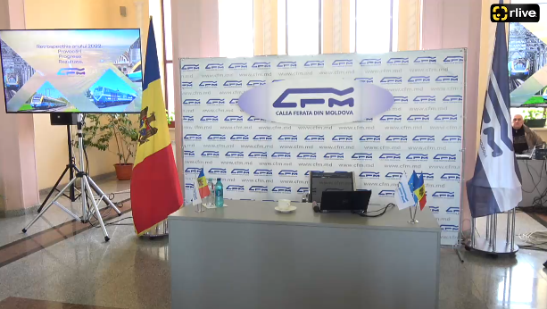 Conferința de presă susținută de directorul general CFM, Oleg Tofilat cu genericul: ” Retrospectiva anului 2022. Provocări. Progrese. Rezultate.”