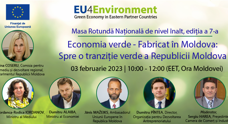 Agenda - Masa Rotundă Națională de nivel înalt, ediția a 7-a „Economia verde – Fabricat în Moldova”