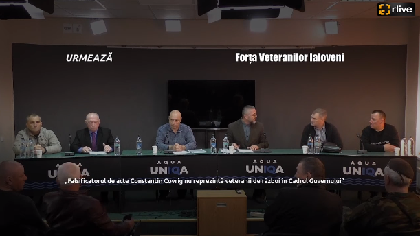 Forța Veteranilor Ialoveni organizează o conferință de presă cu genericul: „Falsificatorul de acte Constantin Covrig nu reprezintă veteranii de război în Cadrul Guvernului”