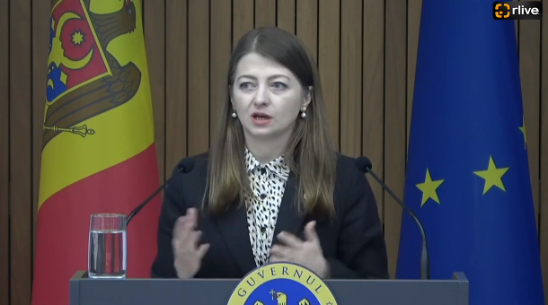 Conferința de presă susținută de ministra justiției, Veronica Mihailov-Moraru