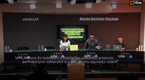 Conferință de presă cu genericul: „Acțiune de mobilizare a bicicliștilor, pietonilor și tuturor participanților vulnerabili la trafic, pentru siguranța rutieră”