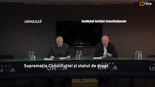 Institutul Justiției Constituționale organizează o conferință de presă cu genericul: „Supremația Constituției și statul de drept”