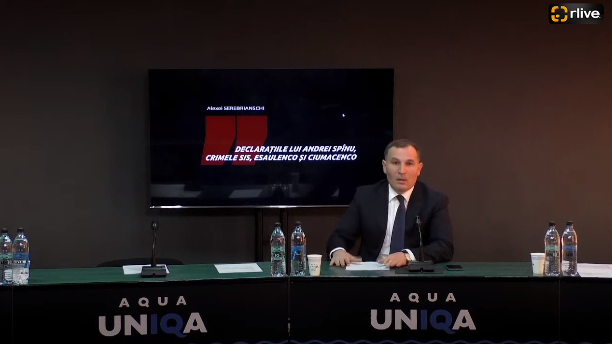 Conferință de presă cu genericul: „Declarațiile lui Andrei SPÎNU, crimele SIS, ESAULENCO și CIUMACENCO”