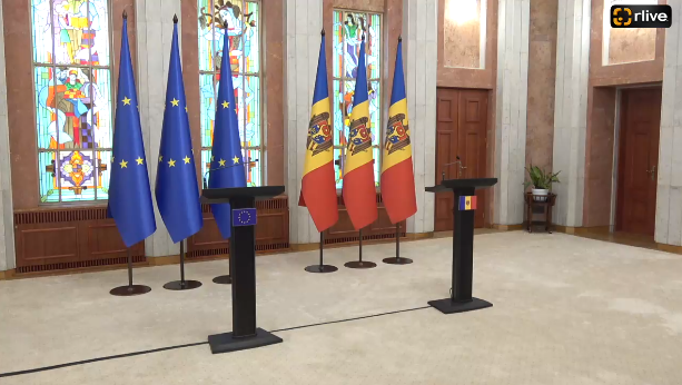 Conferință de presă susținută de Președinta Republicii Moldova, Maia Sandu, și Președinta Comisiei Europene, Ursula von der Leyen