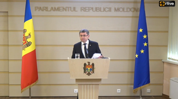 Conferință de presă susținută de președintele Parlamentului Republicii Moldova, Igor Grosu