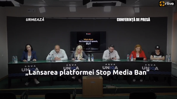 Conferință de presă cu genericul: „Lansarea platformei Stop Media Ban”