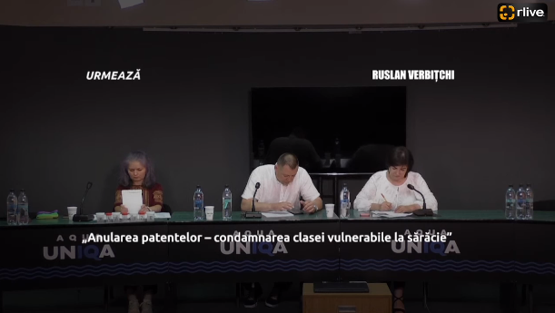 Conferință de presă cu genericul: „Anularea patentelor – condamnarea clasei vulnerabile la sărăcie”