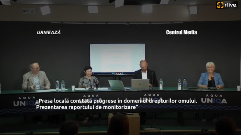 Conferință de presă cu genericul: „Presa locală constată progrese în domeniul drepturilor omului. Prezentarea raportului de monitorizare”