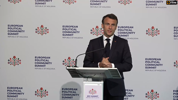 Agenda - SUMMIT CPE: Conferință de presă susținută de Emmanuel Macron la Summitului Comunității Politice Europene